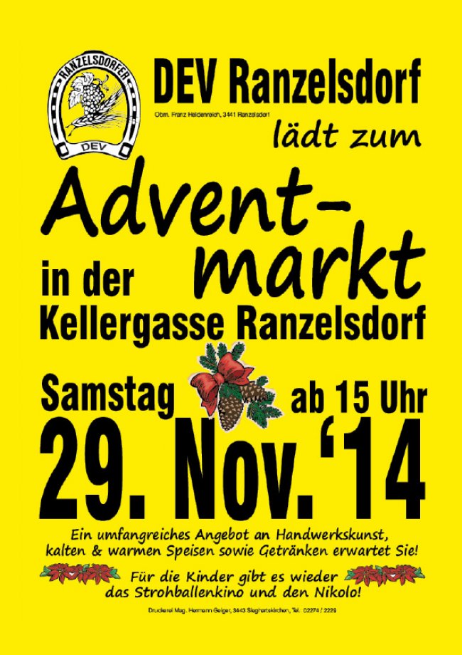 Adventmarkt in Ranzelsdorf