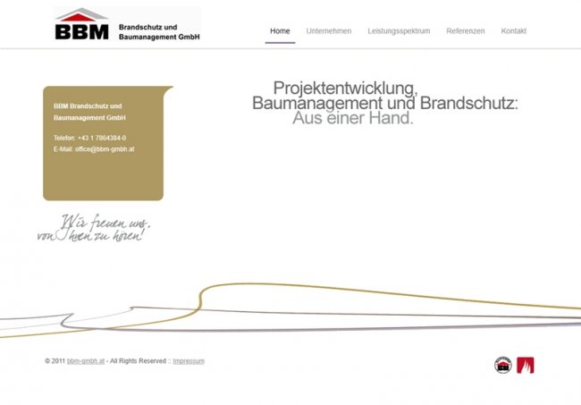 Neue Website für BBM Brandschutz und Baumanagement GmbH online!